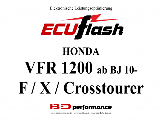 ECUflash Honda VFR1200 F /X BJ10-16 /Crosstourer BJ12-17